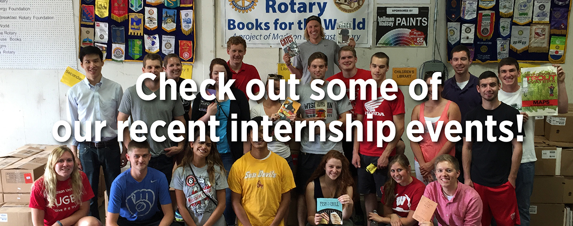Check out some of our recent internship events!